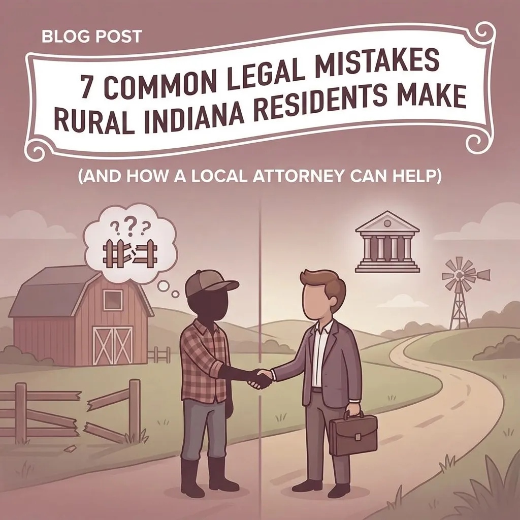 7 Common Legal Mistakes Rural Indiana Residents Make (And How a Local Attorney Can Help)