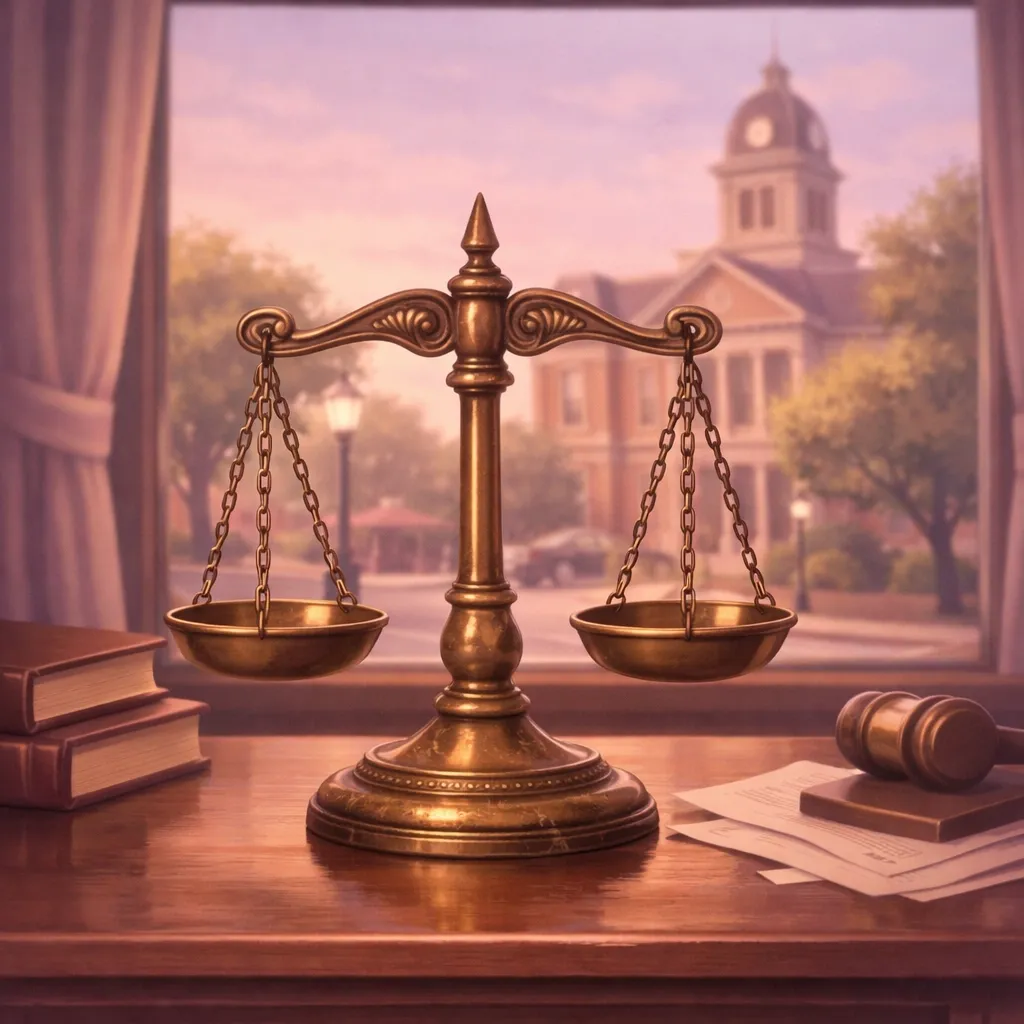 Scale of justice with Indiana courthouse representing drug law changes