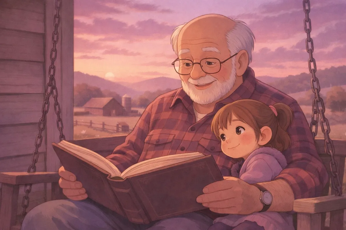 Grandfather and granddaughter in Jennings County representing family bonds and visitation rights