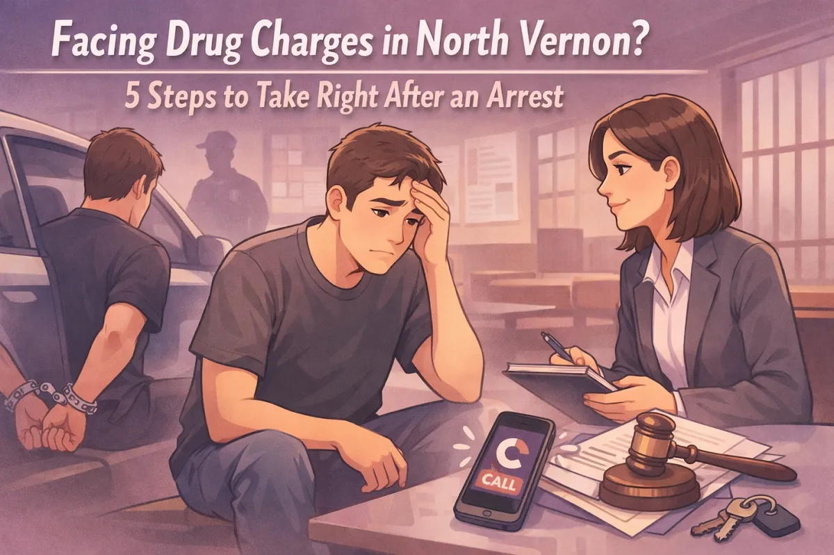 Facing Drug Charges in North Vernon? 5 Steps to Take Right After an Arrest