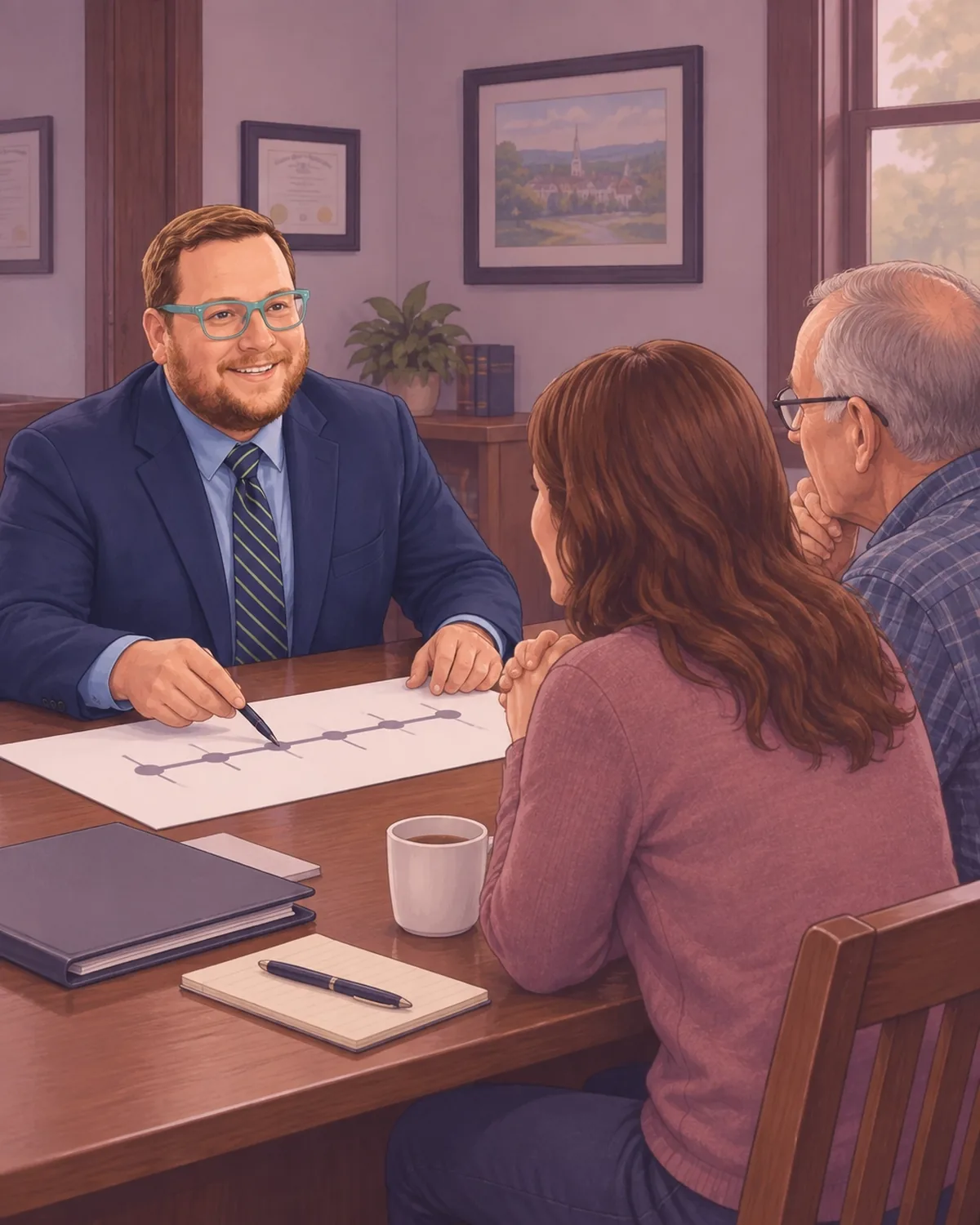 Reviewing estate records and bank statements during Indiana probate
