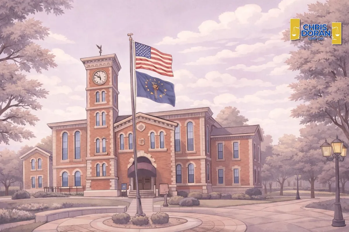 The Jennings County Courthouse in Vernon, Indiana