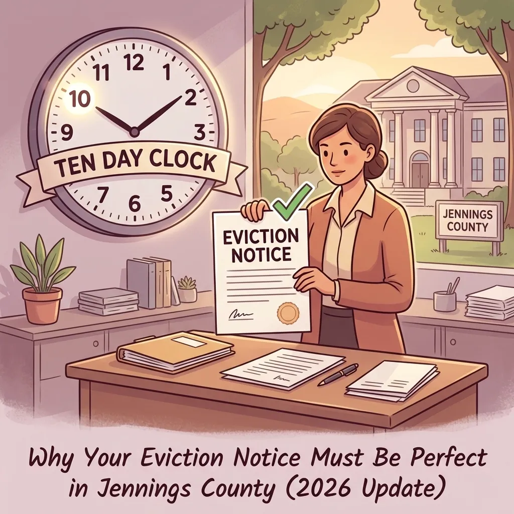 The 10-Day Clock: Why Your Eviction Notice Must Be Perfect in Jennings County (2026 Update)