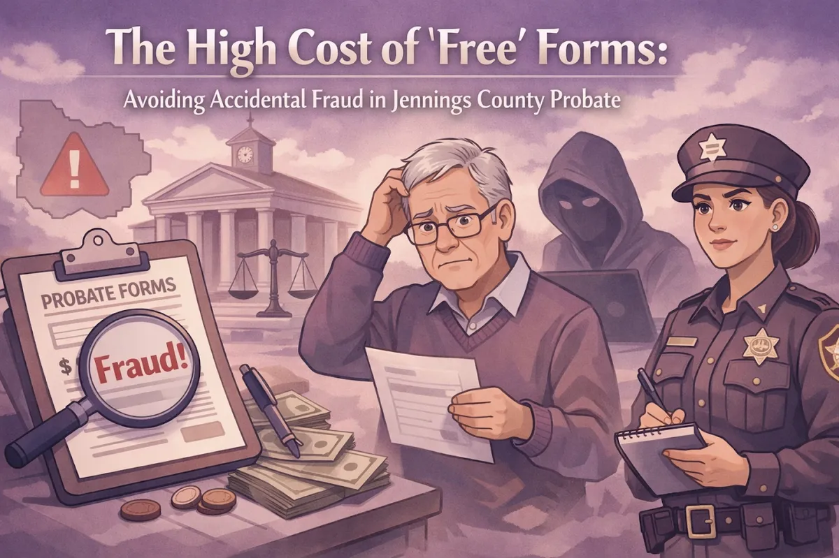 The High Cost of Free Forms: Avoiding Accidental Fraud in Jennings County Probate