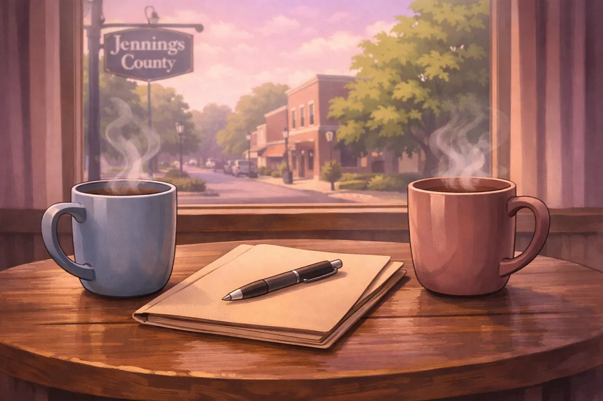 Legal papers and coffee mugs symbolizing a smooth divorce resolution with a North Vernon lawyer