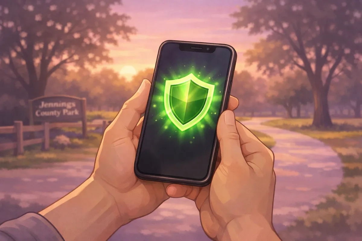 Protecting family assets from AI scams with a secure digital shield in a Jennings County setting